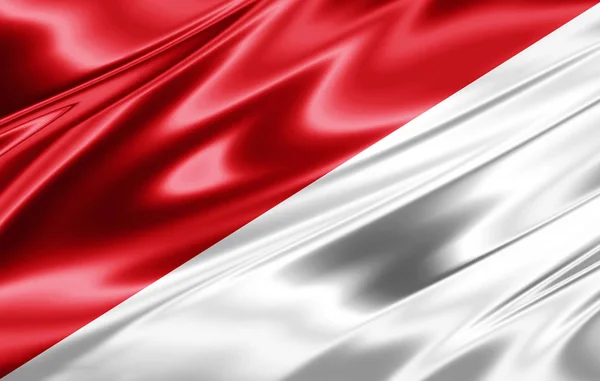 Bandiera Dell Indonesia Con Spazio Copia Del Testo Illustrazione — Foto Stock