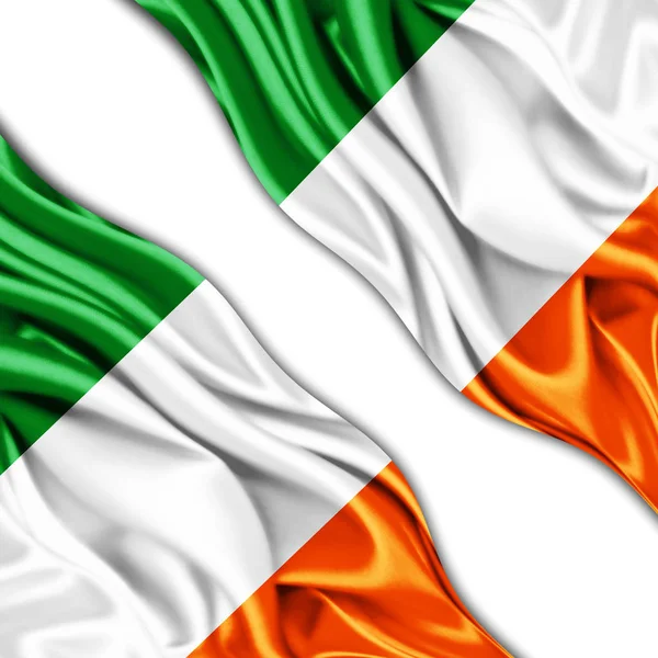 Bandera Irlanda Con Espacio Copia Para Texto Ilustración —  Fotos de Stock