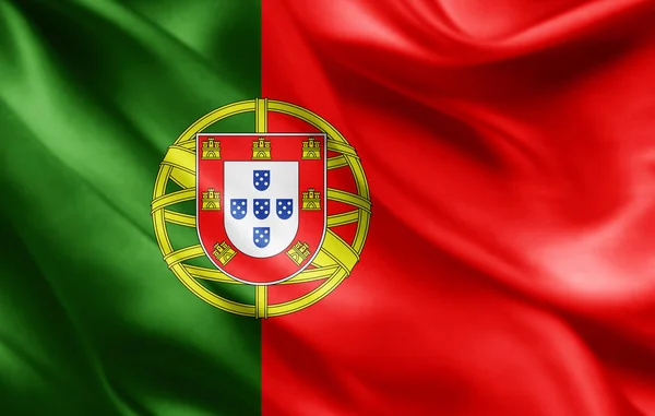 Flaga Portugalii Kopia Miejsce Twój Tekst Ilustracje — Zdjęcie stockowe