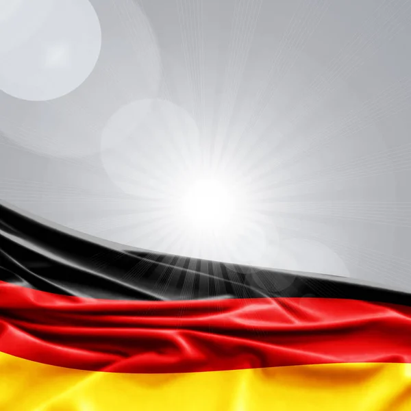 Bandera Alemania Con Espacio Copia Para Texto Ilustración —  Fotos de Stock