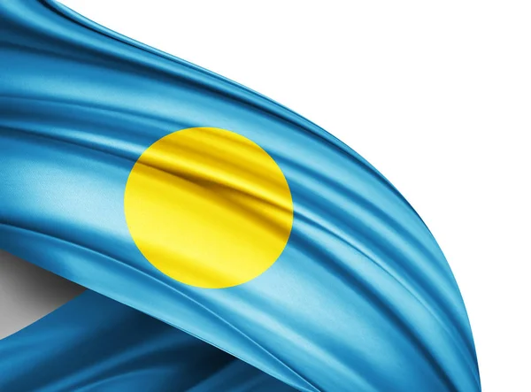 Másol Szöveg Illusztráció Helyet Palau Zászlaja — Stock Fotó