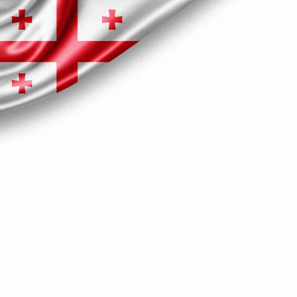 Flaga Stanowa Georgii Kopia Miejsce Twój Tekst Ilustracje — Zdjęcie stockowe