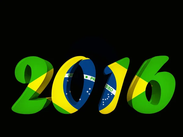 2016 Bandera Brasil Con Espacio Copia Para Texto Imágenes —  Fotos de Stock