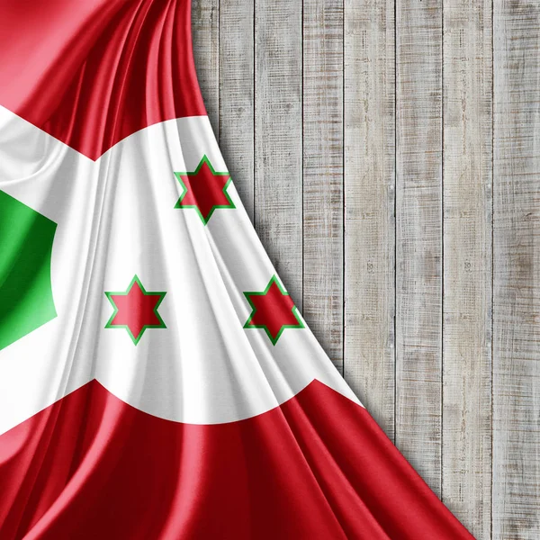 Vlag Van Burundi Met Kopie Ruimte Voor Tekst Illustratie — Stockfoto