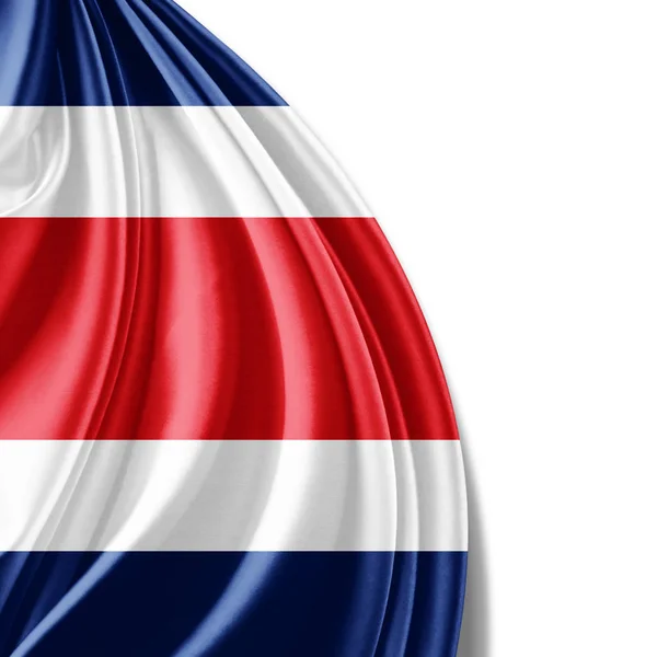 Bandera Costa Rica Con Espacio Para Copiar Texto Ilustración —  Fotos de Stock