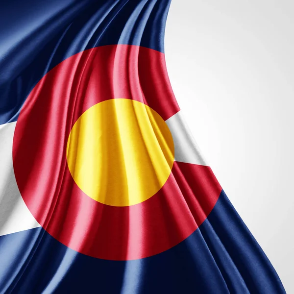 Flag of  Colorado  with copy space for your text  - 3D illustration