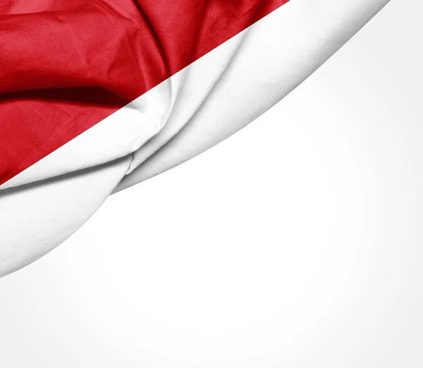 Indonéská Vlajka Kopií Prostor Pro Ilustraci Textu — Stock fotografie