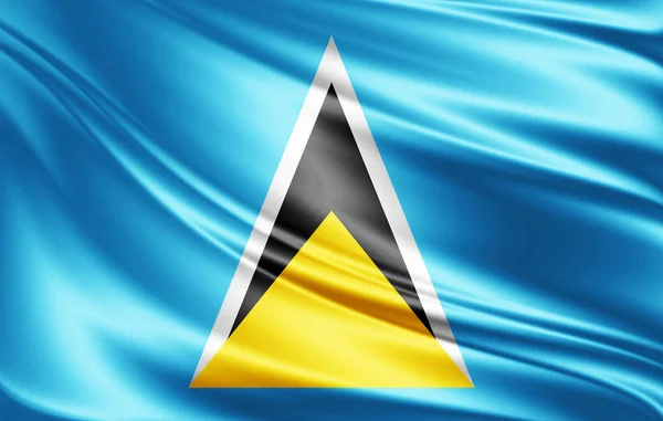 Flag Saint Lucia Copy Space Your Text Illustration — Stock Photo, Image