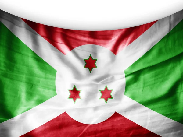 Vlag Van Burundi Met Kopie Ruimte Voor Tekst Illustratie — Stockfoto