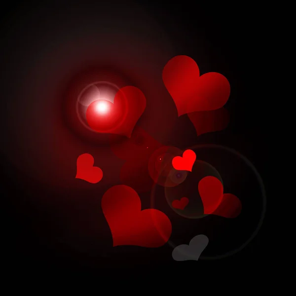 Red Hearts Valentine Day Background Texture — Stock Photo, Image