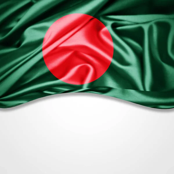 Bandeira Bangladesh Com Espaço Cópia Para Seu Texto Sobre Fundo — Fotografia de Stock