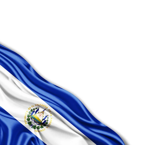テキスト イラストのコピー スペースとエルサルバドルの国旗 — ストック写真