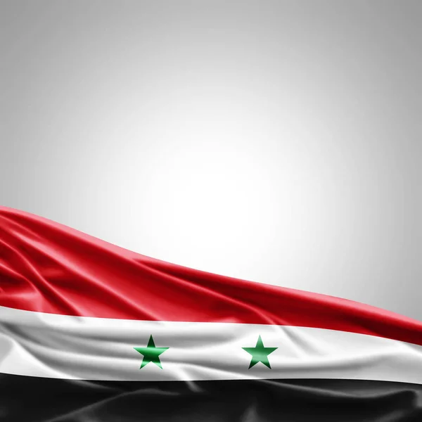 Прапор Сирії Копією Простір Вашої Ілюстрації Тексту — стокове фото