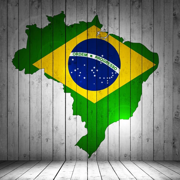 Tanda Brasil Dengan Ruang Salinan Untuk Teks Atau Gambar — Stok Foto