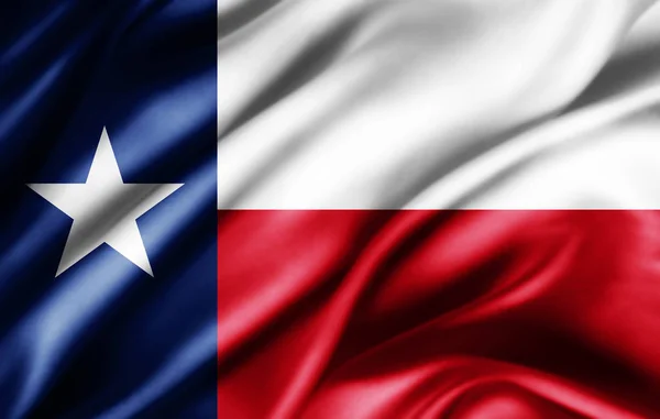 Flag of Texas with copy space for your text  - 3D illustration