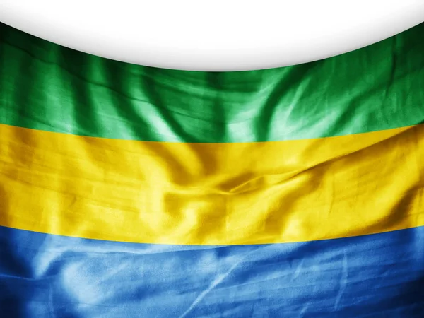 Flaga Gabonu Kopia Miejsce Twój Tekst Ilustracje — Zdjęcie stockowe