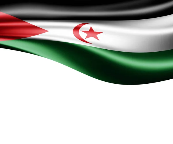 Flag Sahrawi Arab Democratic Republic Copy Space Your Text Illustration — Stock Photo, Image