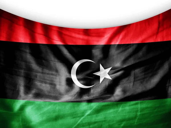 Flaga Libii Kopia Miejsce Twój Tekst Ilustracje — Zdjęcie stockowe