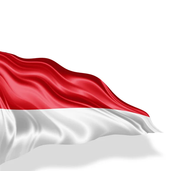 Bandeira Indonésia Com Espaço Cópia Para Seu Texto Ilustração — Fotografia de Stock
