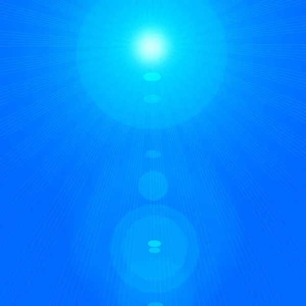 Sol Med Strålar Abstrakt Bakgrund Illustration — Stockfoto
