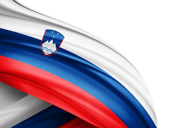 Flaga Słowenii Kopia Miejsce Twój Tekst Ilustracje — Zdjęcie stockowe