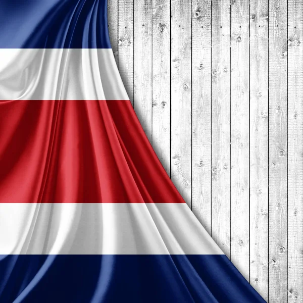 Drapeau Costa Rica Avec Espace Copie Pour Votre Texte Illustration — Photo