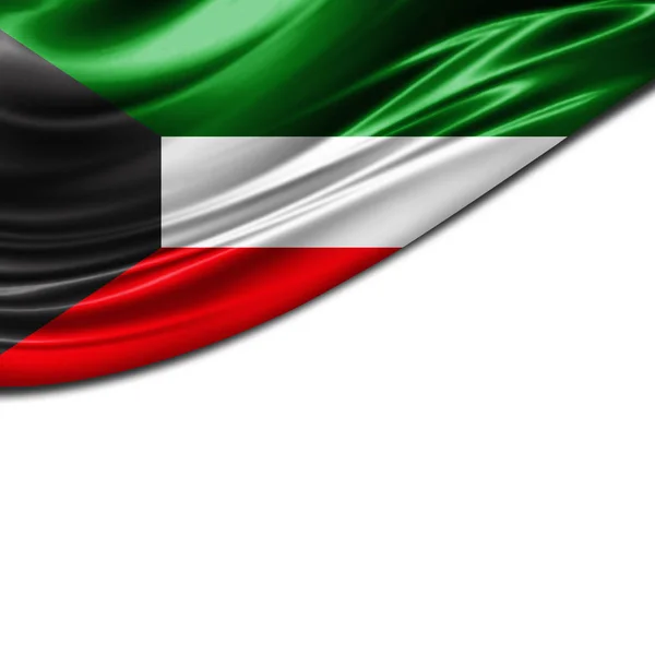 Flagge Von Kuwait Mit Kopierplatz Für Ihren Text Illustration — Stockfoto