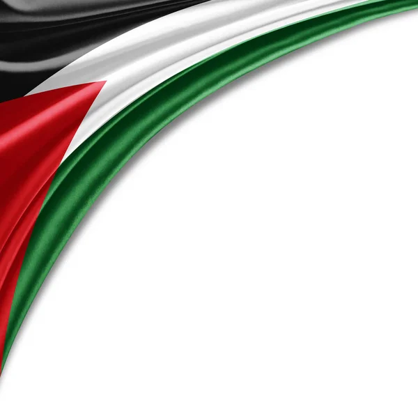 Flag Palestine Copy Space Your Text Illustration — Stock Photo, Image