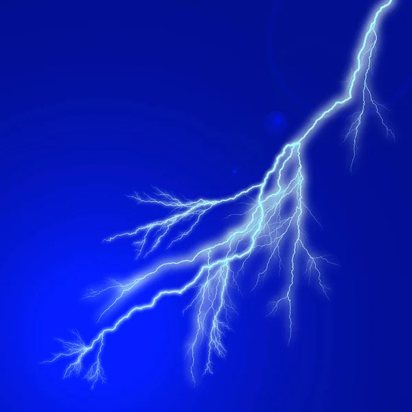 Lightning Siluett Himmel Bakgrund — Stockfoto