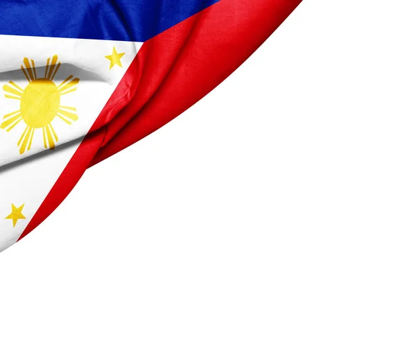 Flaggan Filippinerna Med Kopia Utrymme För Din Text Illustration — Stockfoto