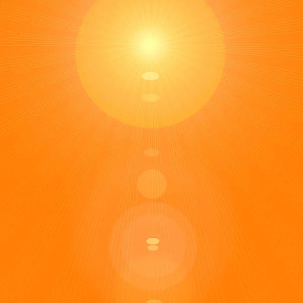 Soleil Avec Des Rayons Fond Abstrait Illustration — Photo