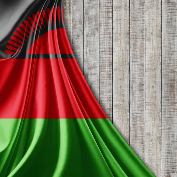 Bandeira Malawi Com Espaço Cópia Para Seu Texto Ilustração — Fotografia de Stock