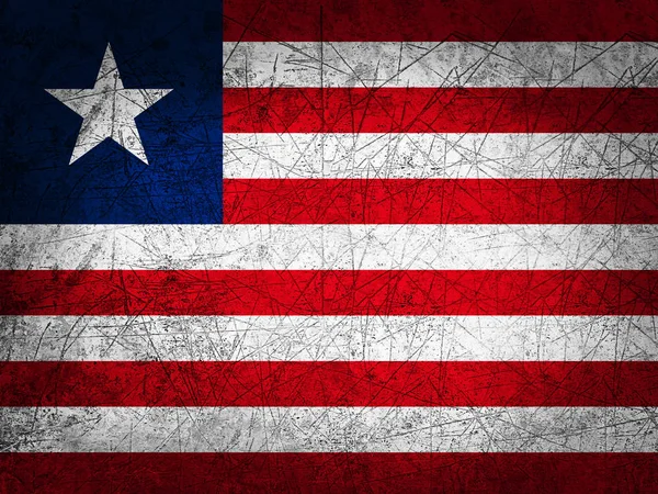 Liberia Flagge Mit Kopierplatz Für Ihre Texte Oder Bilder — Stockfoto