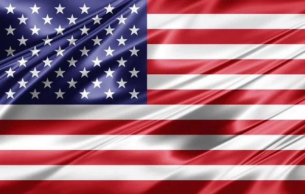 Flagge Der Usa Mit Kopierplatz Für Ihren Text Illustration — Stockfoto