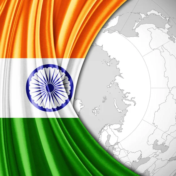 Прапор Індії Копією Простір Вашої Ілюстрації Тексту — стокове фото