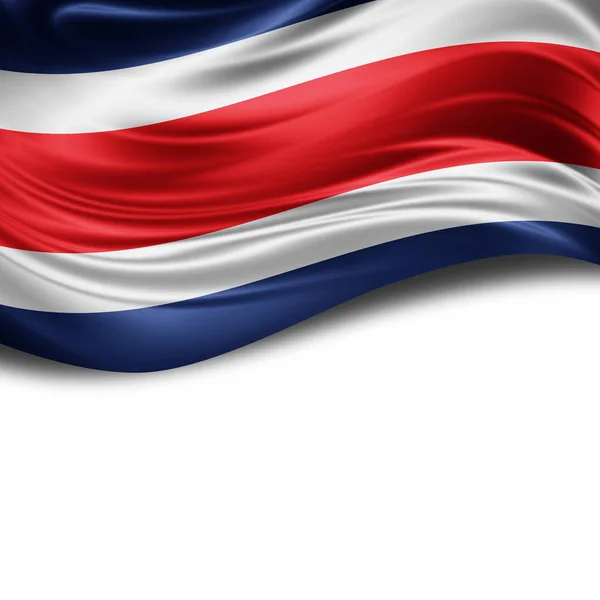 Kostarická Vlajka Kopií Prostor Pro Ilustraci Textu — Stock fotografie
