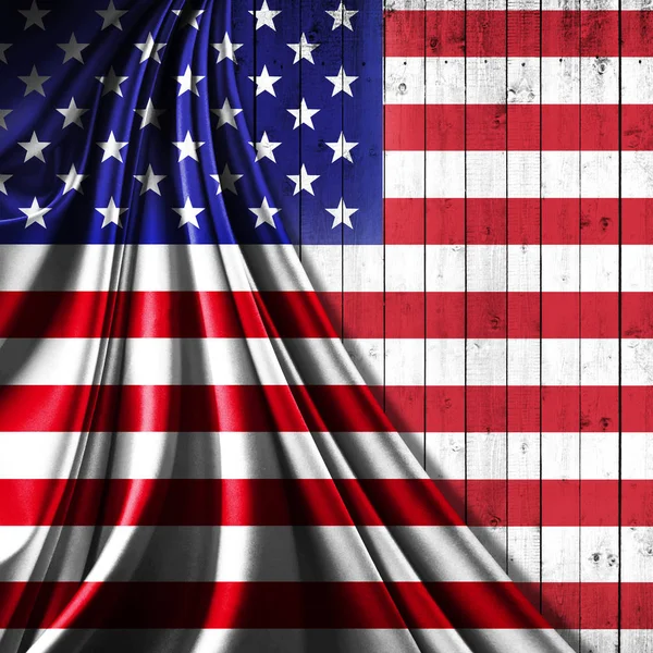 Usa Flag Mit Kopierplatz Für Text Oder Bilder — Stockfoto