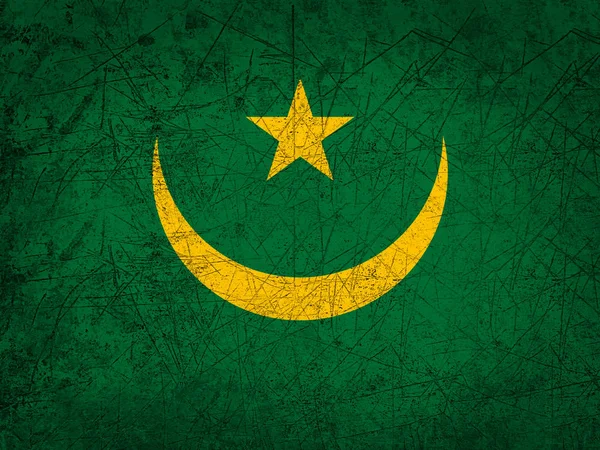 Mauritania Flag Copy Space Your Text Images — Stock Photo, Image