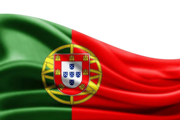 Bandera Portugal Con Espacio Copia Para Texto Ilustración — Foto de Stock