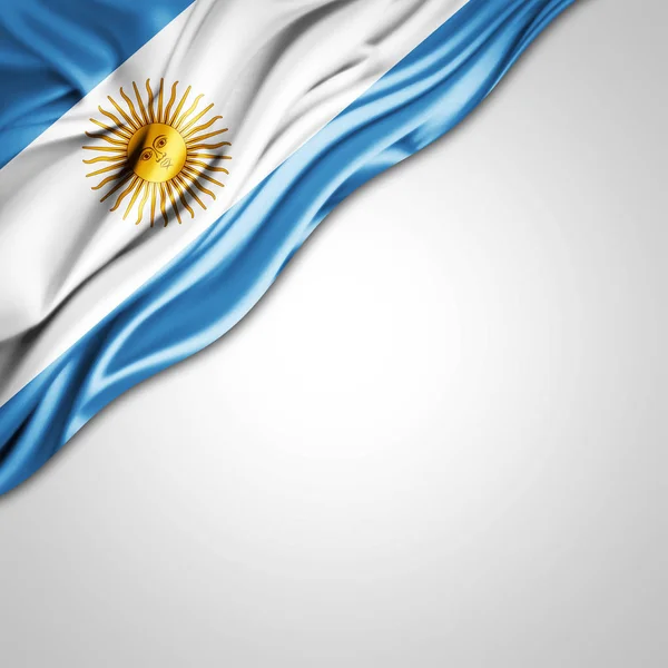 Flaga Argentyny Kopia Miejsce Twój Tekst Ilustracje — Zdjęcie stockowe