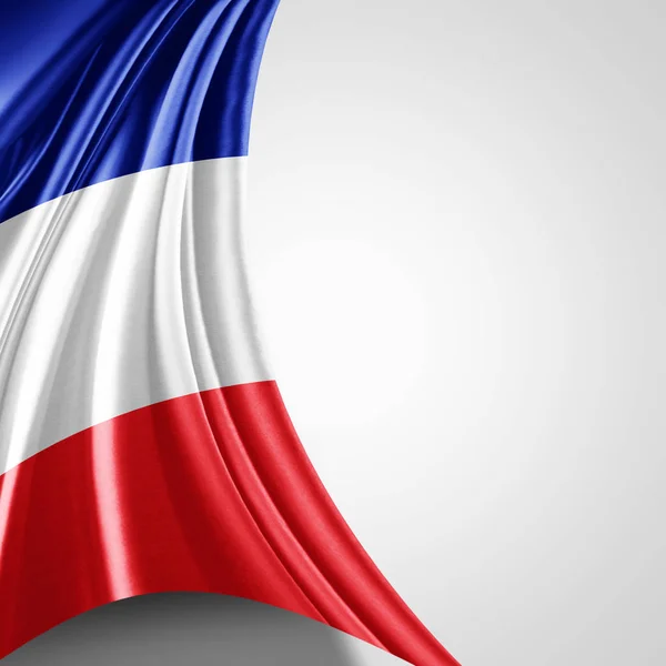 Vlajka Francie Kopií Prostor Pro Ilustraci Textu — Stock fotografie
