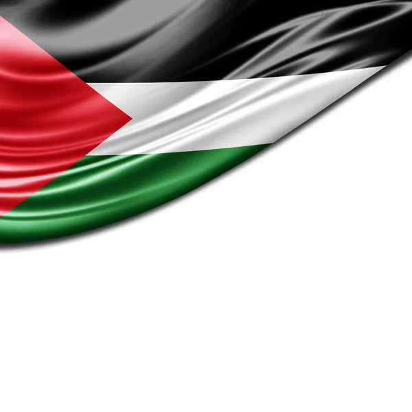 巴勒斯坦国旗与复制空间为您的文本 — 图库照片