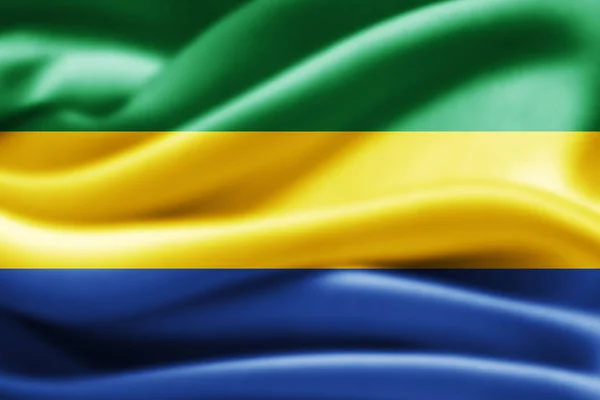 Drapeau Gabon Avec Espace Copie Pour Votre Texte Illustration — Photo