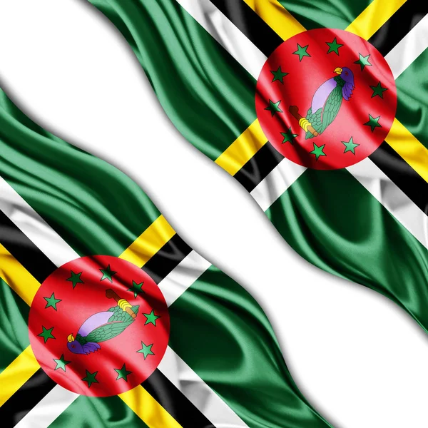Flag Dominica Copy Space Your Text Illustration — Stock Photo, Image