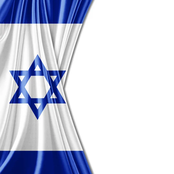 Bandera Israel Con Espacio Copia Para Texto Ilustración —  Fotos de Stock