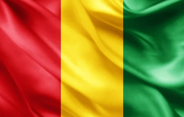 Flaga Gwinei Kopia Miejsce Twój Tekst Ilustracje — Zdjęcie stockowe