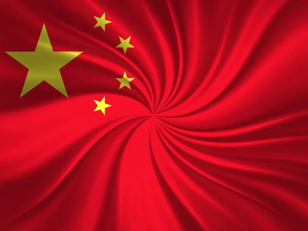 Bandeira China Com Espaço Cópia Para Seu Texto Ilustração — Fotografia de Stock