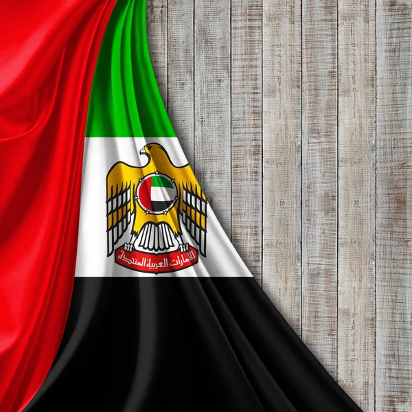 Flagge Der Vereinigten Arabischen Emirate Mit Kopierplatz Für Ihren Text — Stockfoto