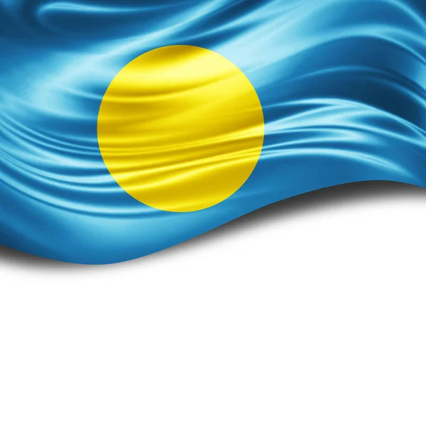 Másol Szöveg Illusztráció Helyet Palau Zászlaja — Stock Fotó