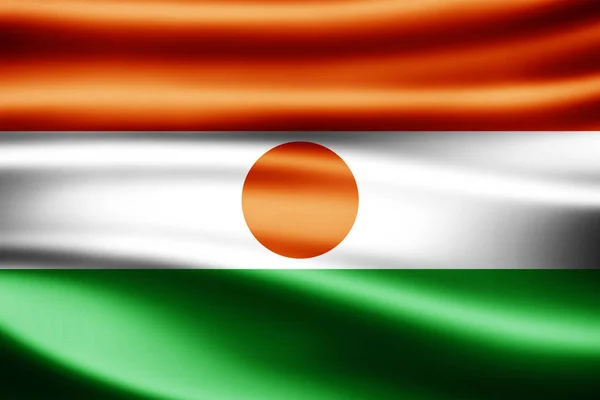 Σημαία Του Νίγηρα Αντίγραφο Χώρο Για Κείμενο Απεικόνιση — Φωτογραφία Αρχείου